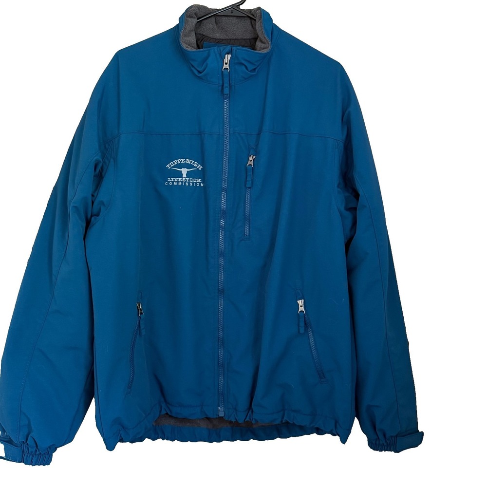 Duluth Trading‎ Co Mens Grab Fleece-Lined Jacket L 26711 Teal Thinsulate Outdoor